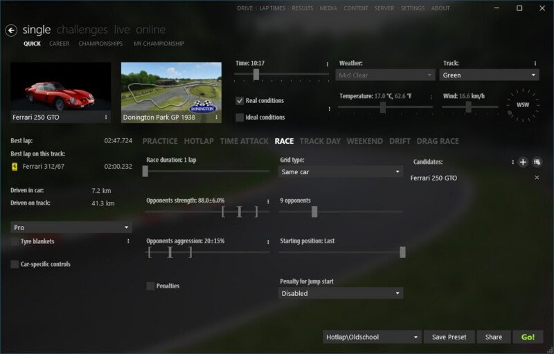 Server contains unavailable content assetto corsa что делать