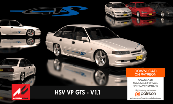 Holden HSV VP GTS v1.1 – Patreon Exclusive – Assetto Corsa Mods Database